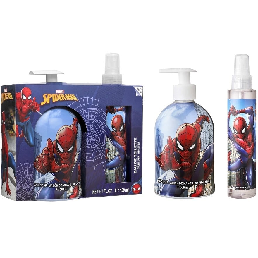 Набор Spiderman для мальчиков, мыло жидкое для рук, 500 мл + туалетная вода, 150 мл - фото 1