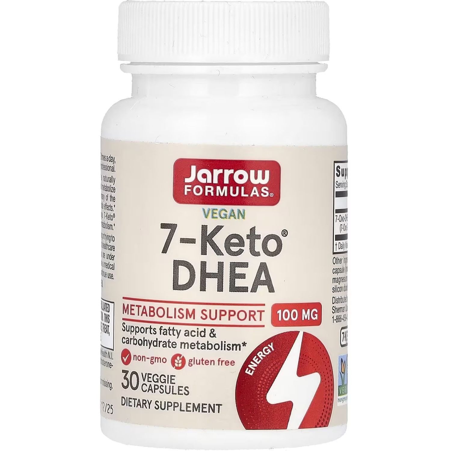 Дегидроэпиандростерон Jarrow Formulas 7-Keto DHEA 100 мг 30 капсул - фото 1