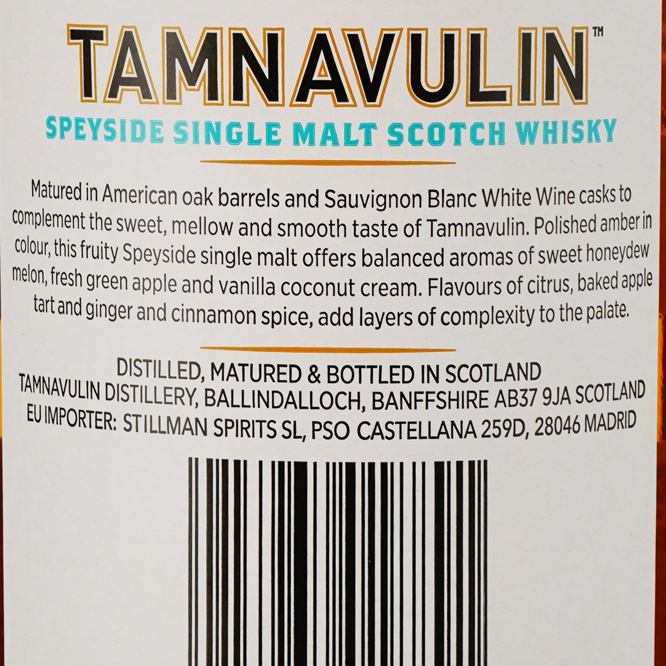 Виски Tamnavulin Sauvignon Blanc Cask Single Malt Scotch Whisky 40% 0.7 л - фото 4