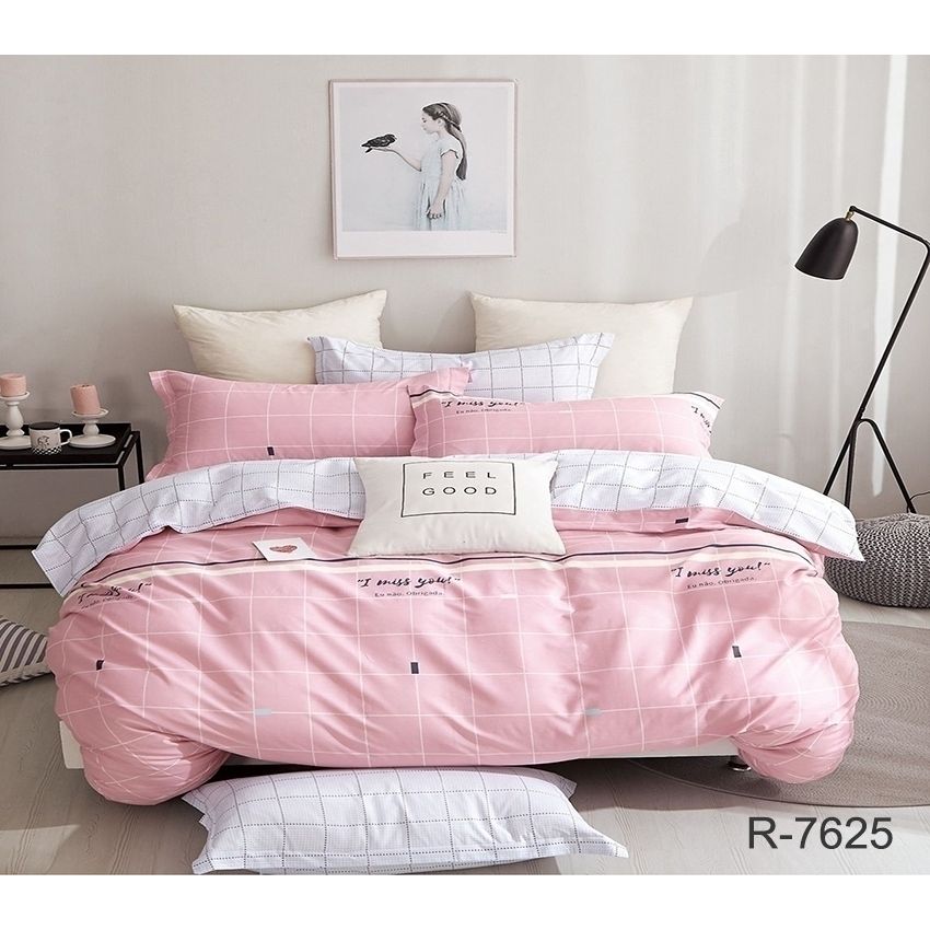 Комплект постільної білизни TAG Tekstil з компаньйоном 1.5-спальний 000209882 (R7625) - фото 1