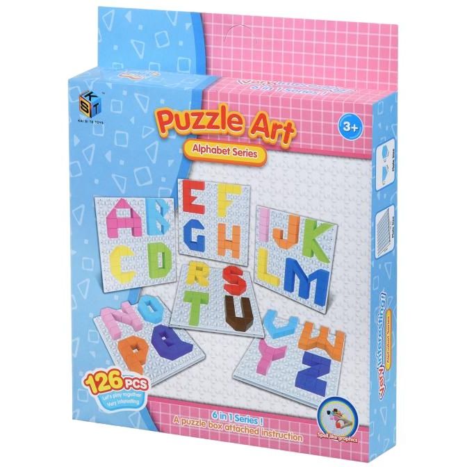 Пазл-мозаика Same Toy Puzzle Art Alphabet series, 126 элементов (5990-3Ut) - фото 1