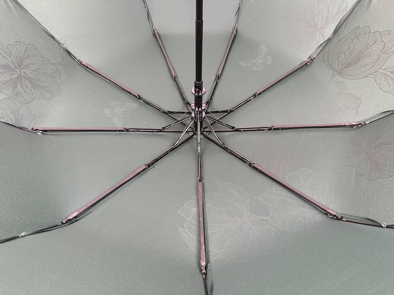 Женский складной зонтик полуавтомат Toprain 96 см синий - фото 6