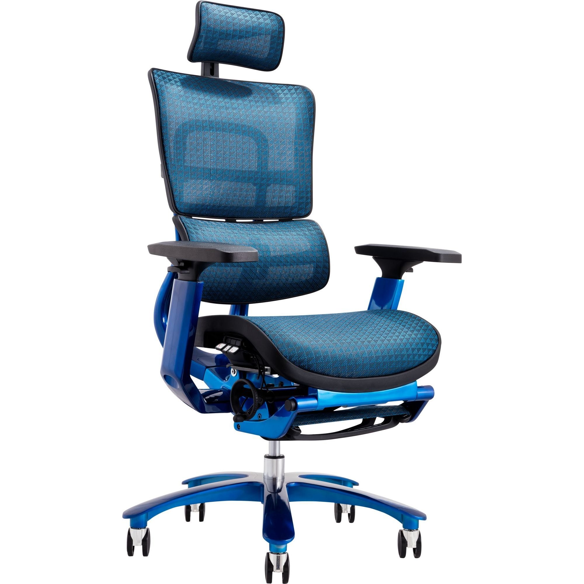 Офисное кресло GT Racer X-815L (W-85), черно-синее (X-815L Black/Blue (W-85)) - фото 1