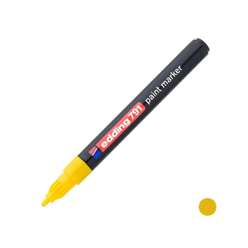 Маркер Edding Paint конусообразный 1-2 мм желтый (e-791/05) - фото 2