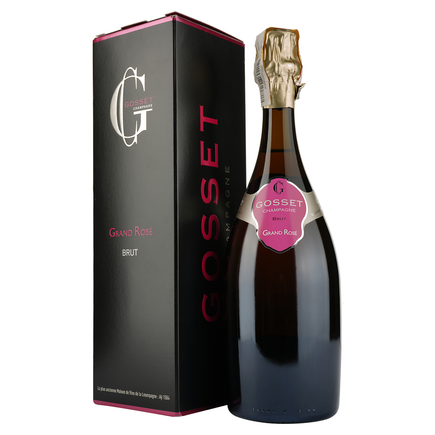 Шампанське Gosset Grand Rose, рожеве, брют, AOP, 12%, 0,75 л - фото 1
