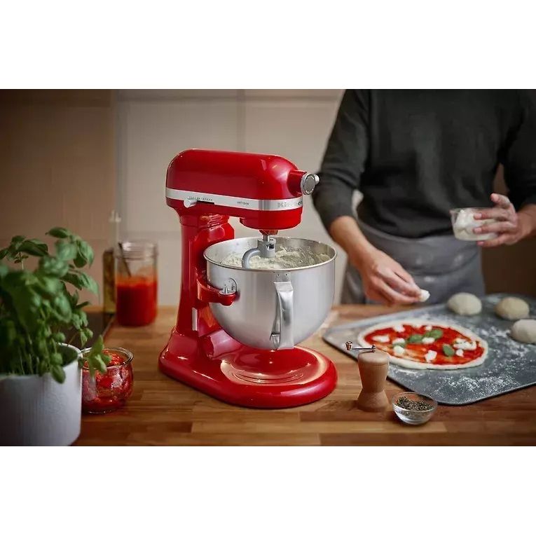 Планетарный миксер KitchenAid Artisan с подъемной чашей 5.6 л красный (5KSM60SPXEER) - фото 11