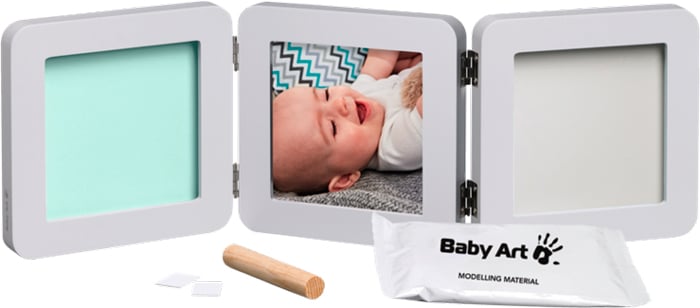 Тройная рамка Baby Art, пастель с многоцветными подложками и отпечатками (3601095300) - фото 3