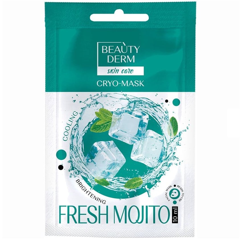 Кріо-маска для обличчя Beauty Derm Fresh Mojito, 10 мл - фото 1