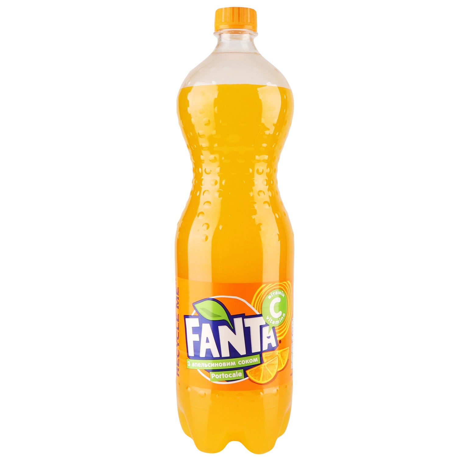 Напій безалкогольний Fanta з апельсиновим соком сильногазований1.25 л - фото 1