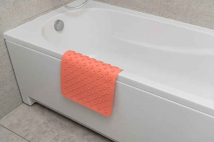 Детский резиновый коврик в ванную KinderenOK, размер M, коралловый (71116) - фото 4