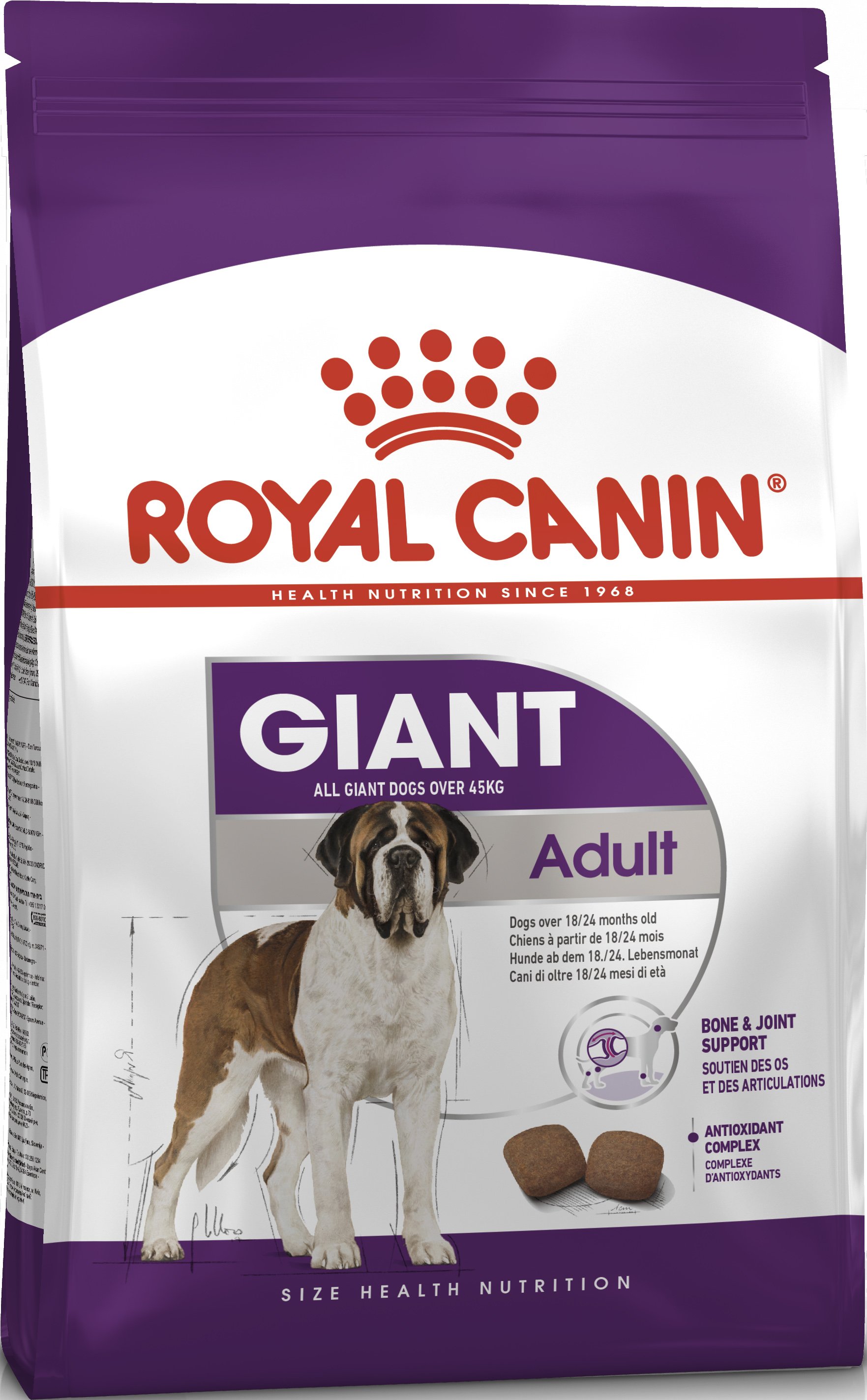Сухий корм Royal Canin Giant Adult для дорослих собак гігантських порід, з м'ясом птиці і кукурудзою, 15 кг - фото 1