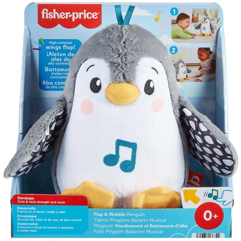 Мягкая музыкальная игрушка Fisher-Price Пингвиненок, 23,5 см (HNC10) - фото 4