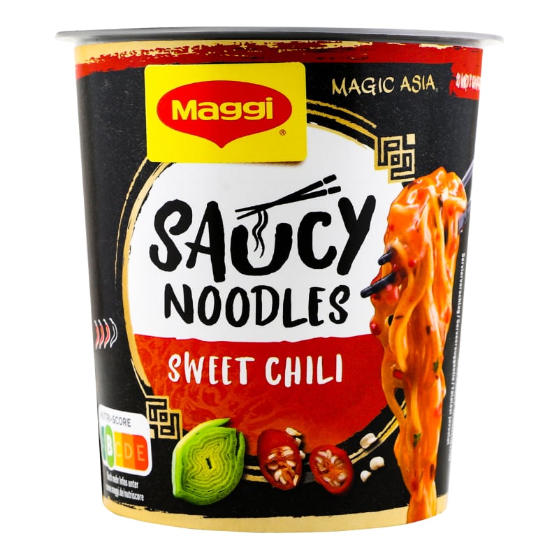 Локшина Maggi Saucy Noodles із соусом солодкий чилі 75 г (894225) - фото 1
