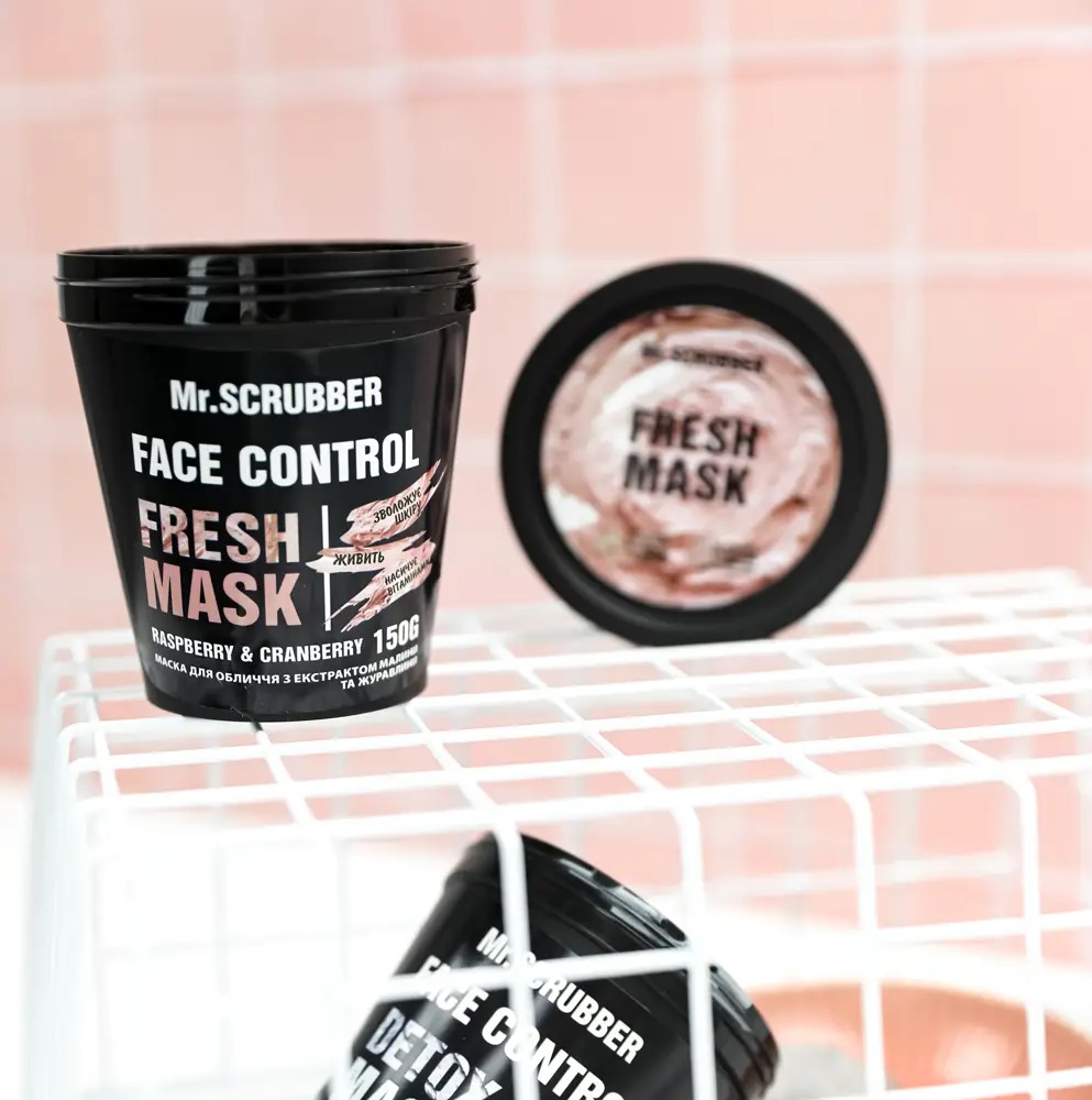 Маска для обличчя Mr.Scrubber Face Control Fresh Mask Raspberry & Cranberry 150 г - фото 2