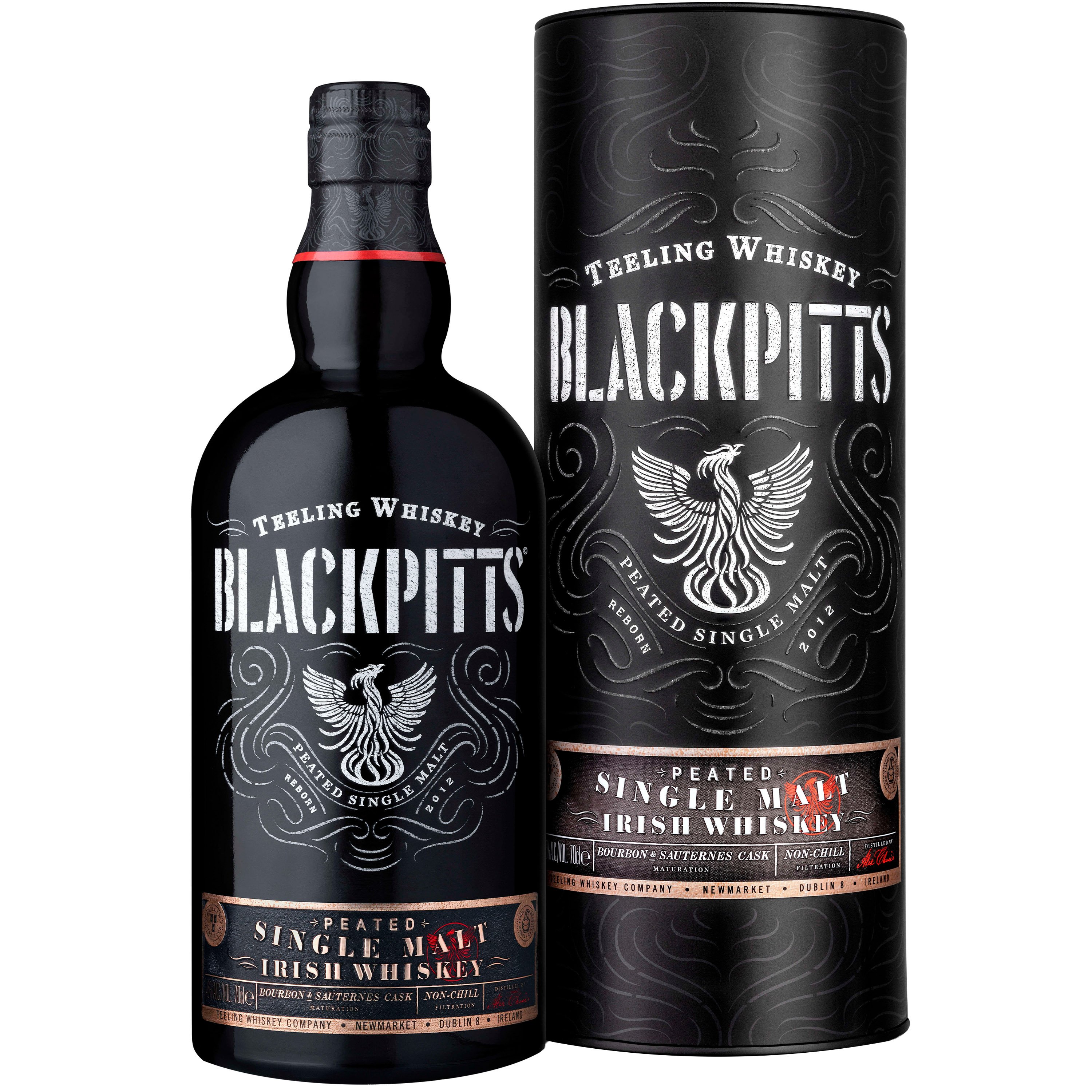 Виски Teeling Blackpitts Cask Strength Single Malt Irish Whiskey 56,5% 0.7 л в тубусе - фото 1