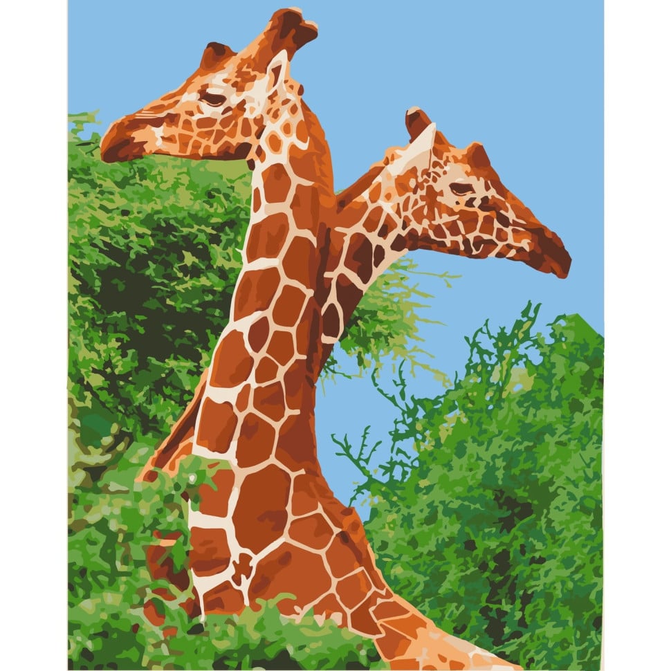 Картина за номерами ArtCraft Пара жирафів 40x50 см (11613-AC) - фото 1