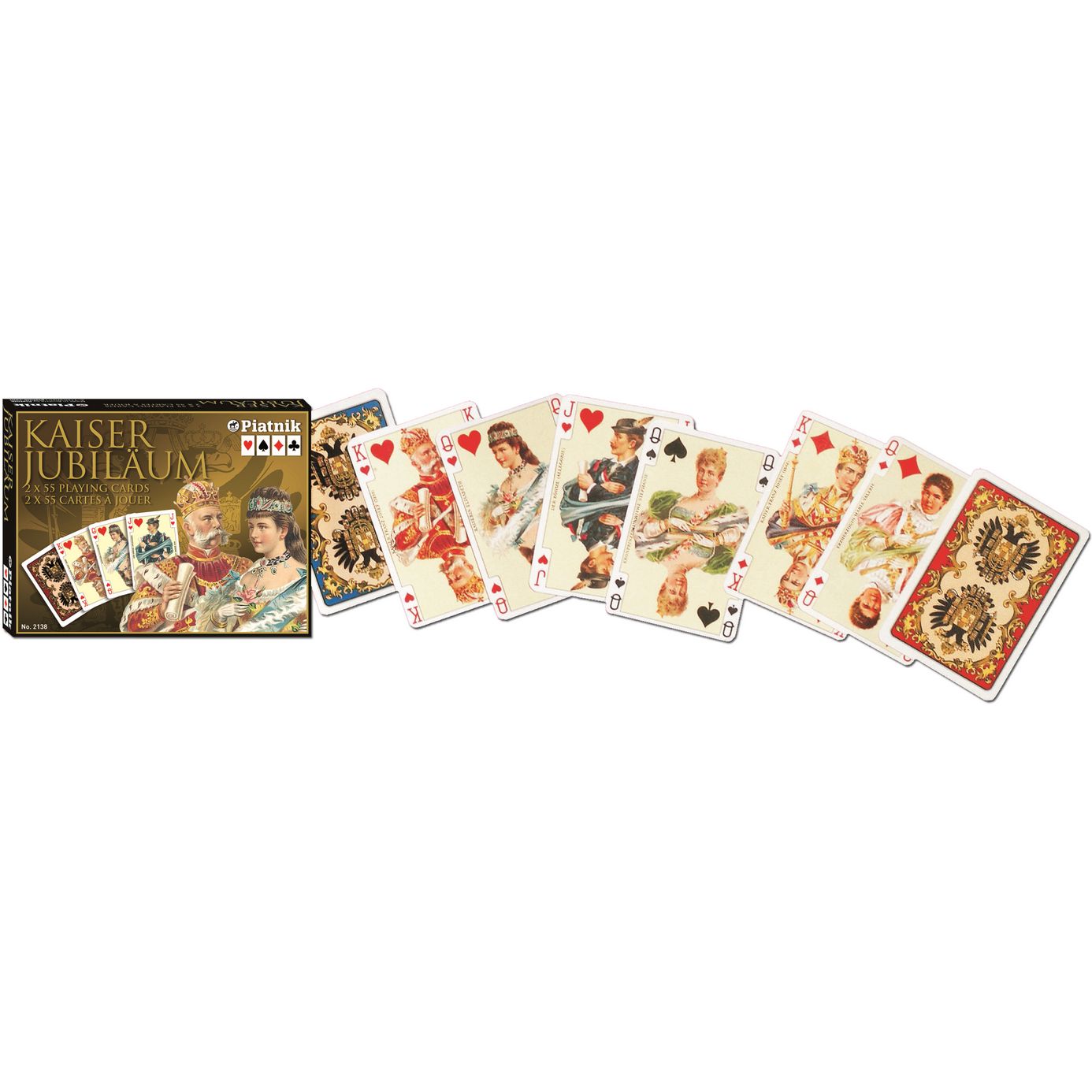 Карти гральні Piatnik Австрійська Імперія, 2 колоди по 55 карт (PT-213847) - фото 2