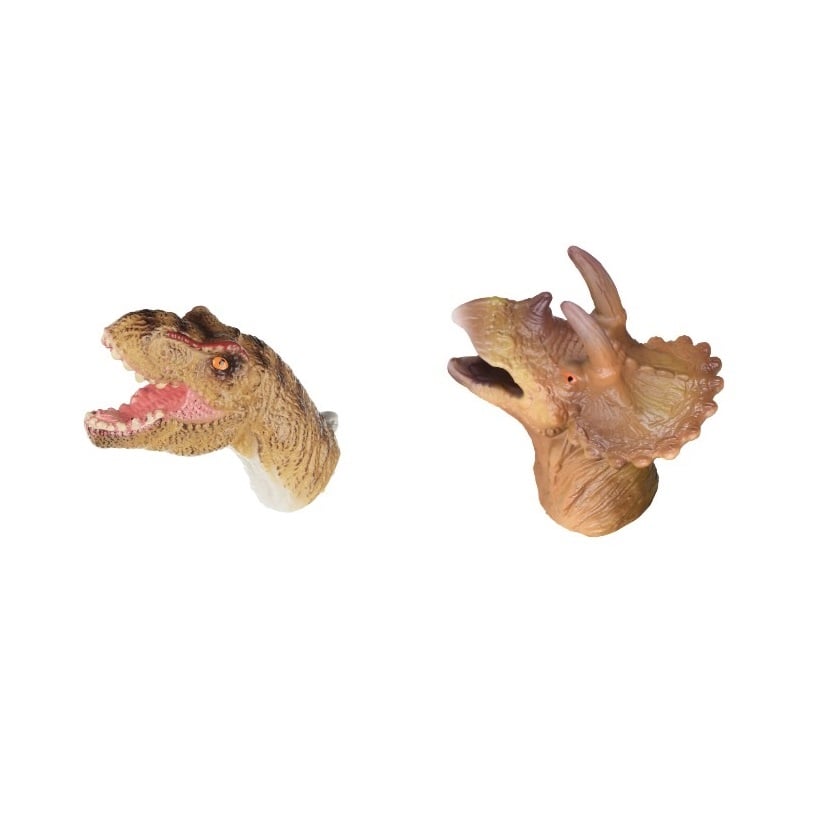 Набір пальчикових ляльок Same Toy Тиранозавр та Трицератопс, 2 шт. (X236Ut-2) - фото 1