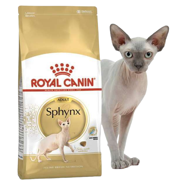 Сухой корм с птицей для взрослых кошек породы Сфинкс Royal Canin Sphynx, 10 кг (2556100) - фото 1