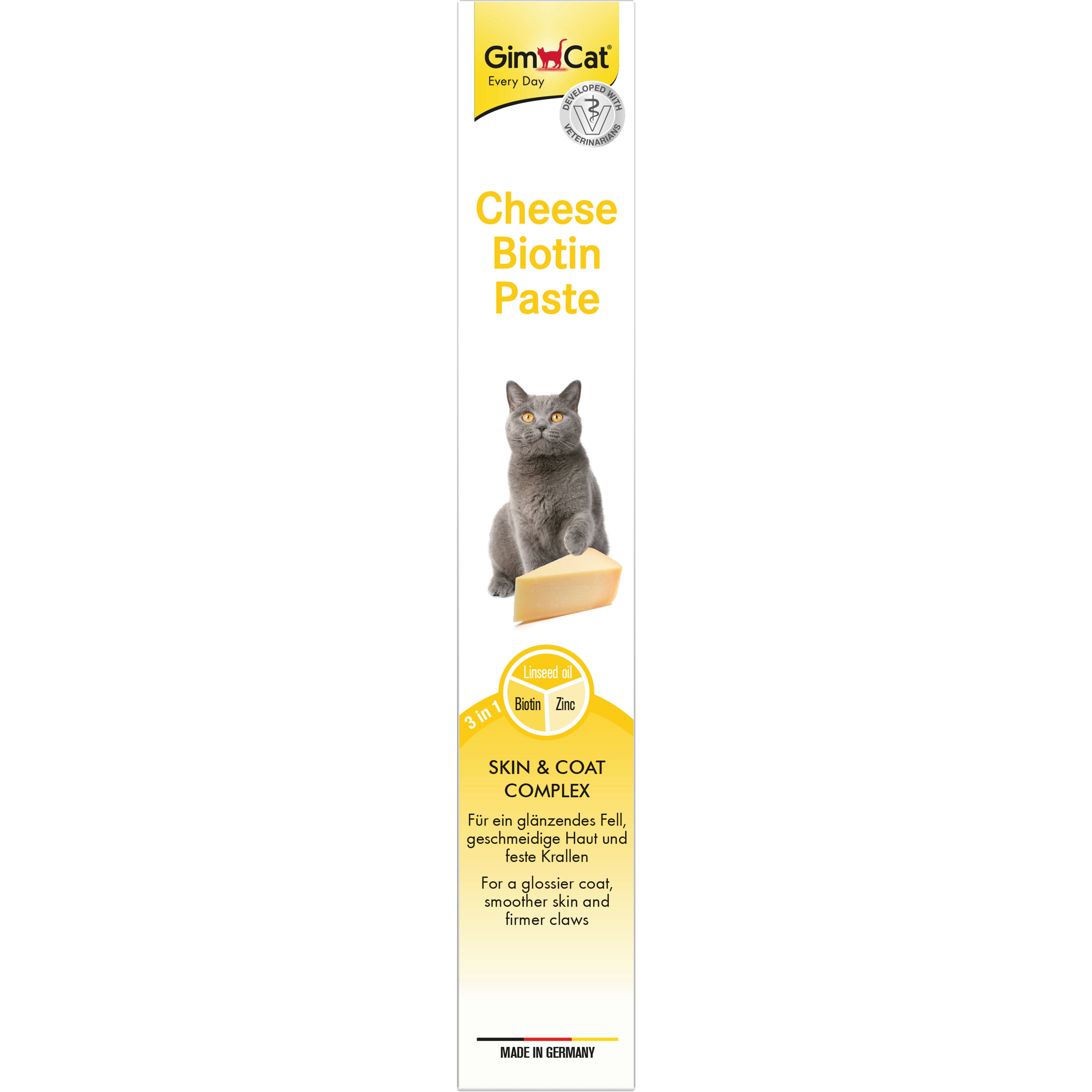 Паста для котів GimCat Cheese Biotin Pasta сирна з біотином 100 г (G-401010) - фото 2