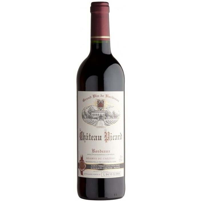 Вино AG Vins Le Picard AOP Bordeaux, червоне, сухе, 0,75 л - фото 1