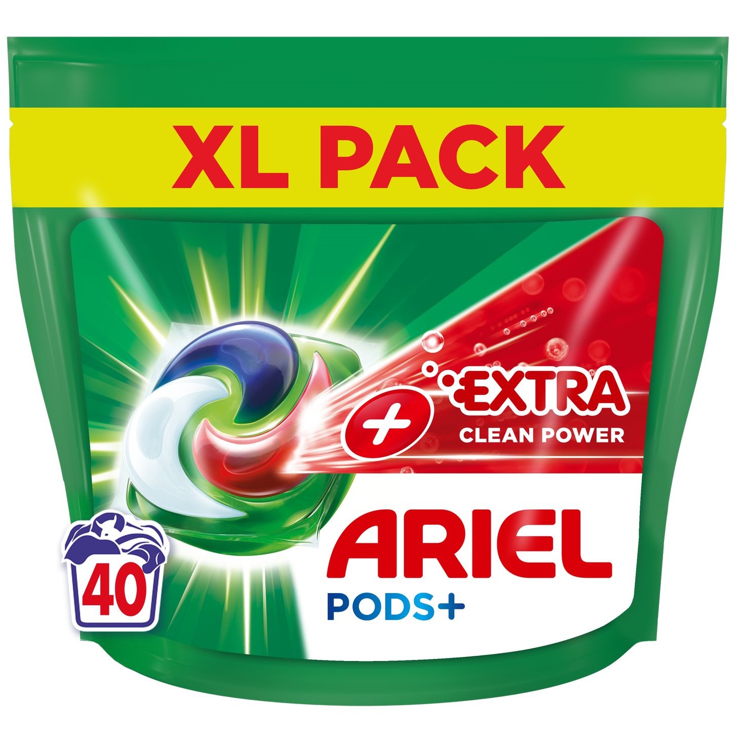 Капсулы для стирки Ariel Pods+ Сила Экстраочистки 40 шт. - фото 1