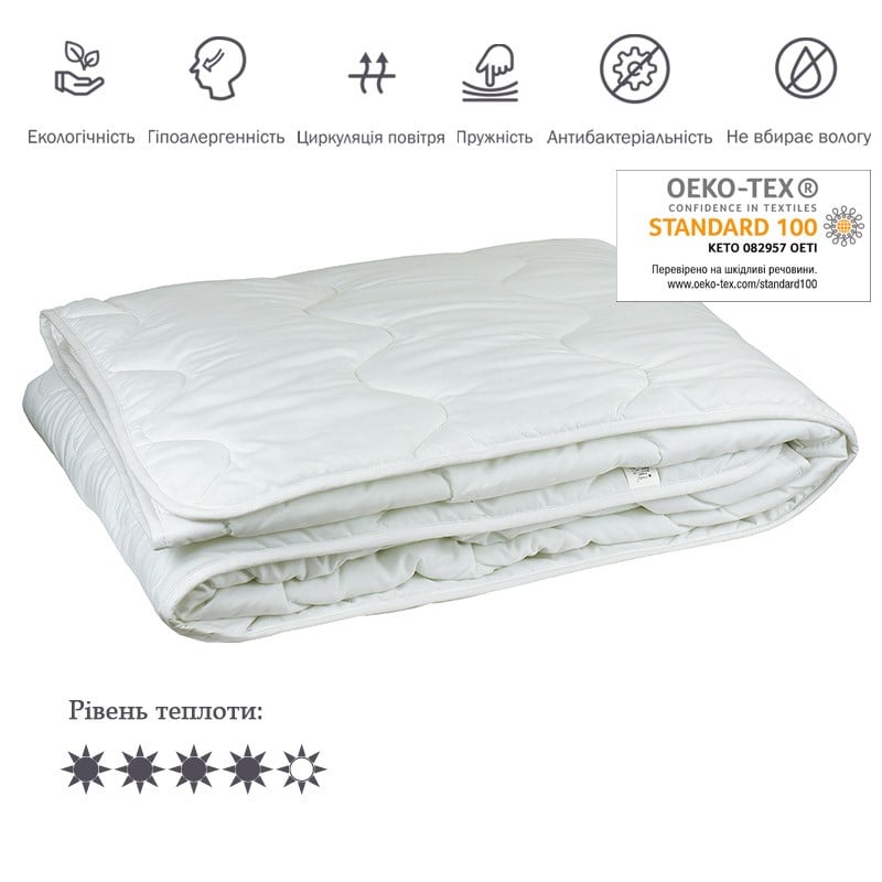 Одеяло силиконовое Руно, 205х172 см, белый (316.52СЛУ_білий) - фото 2