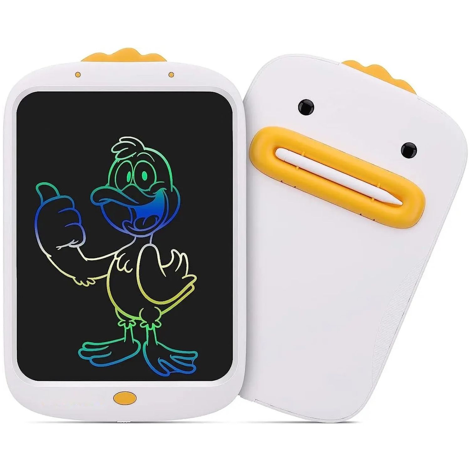 Детский LCD планшет для рисования Beiens Утенок 10” Multicolor белый (К1001white) - фото 1