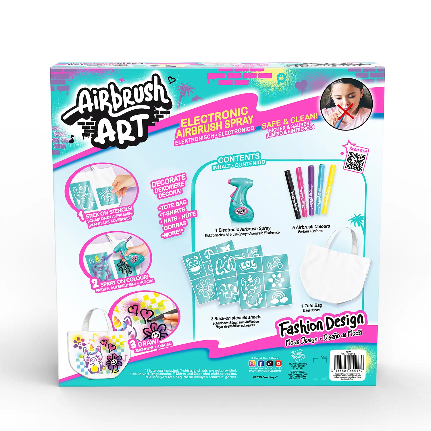 Набор для творчества Canal Toys DIY Airbrush Art Дизайнер (AIR016) - фото 9