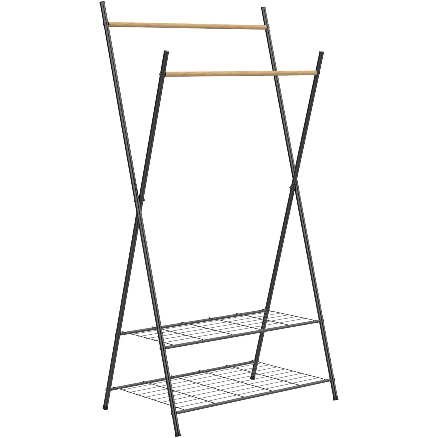 Вешалка для одежды Casa Si Garment Rack Bamboo Black (CS92309W04) - фото 1