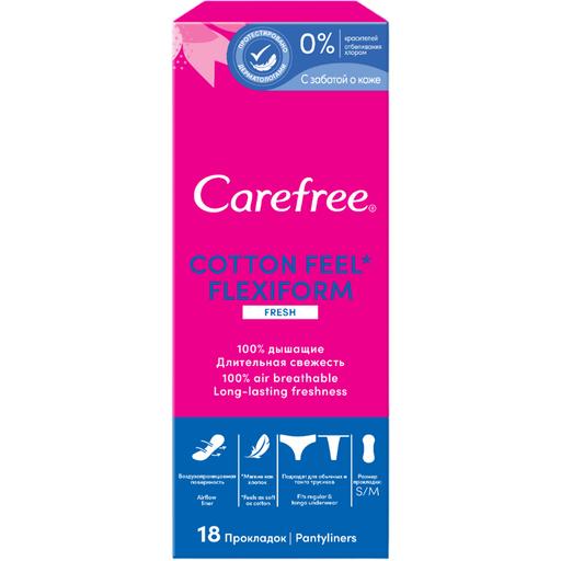 Щоденні прокладки Carefree Flexiform Fresh ароматизовані 18 шт. - фото 1