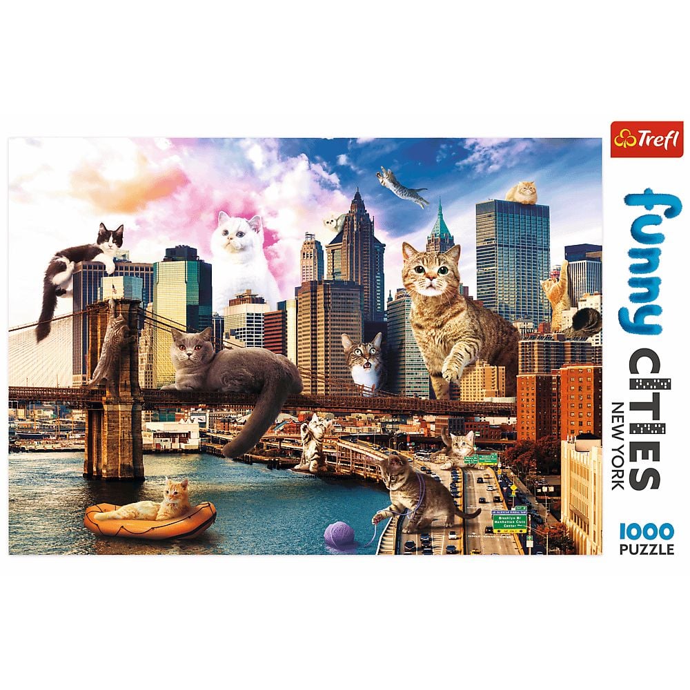 Пазли Trefl Коти в Нью-Йорку 1000 елементів - фото 3