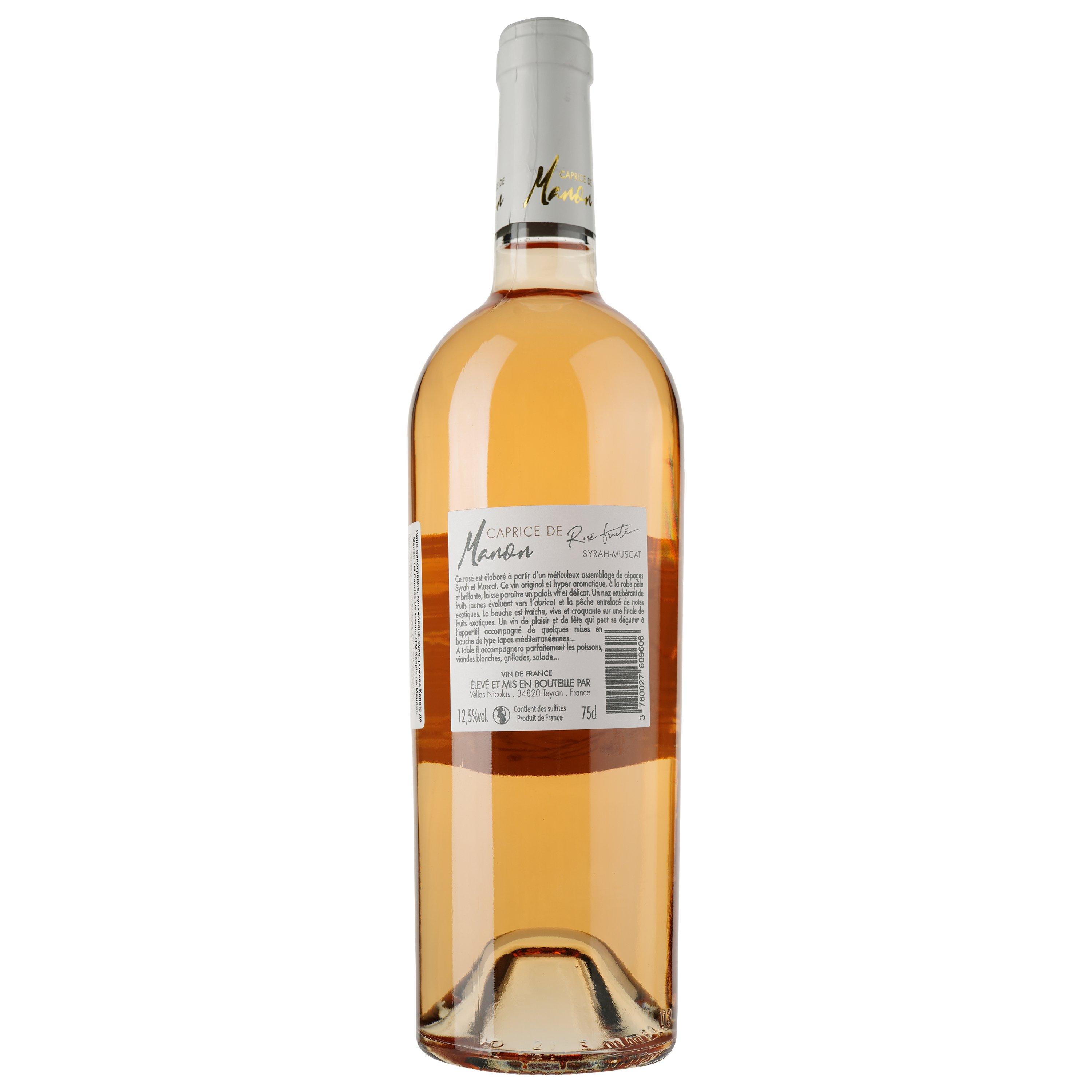 Вино Caprice De Manon Rose Vin de France, розовое, сухое, 0,75 л - фото 2