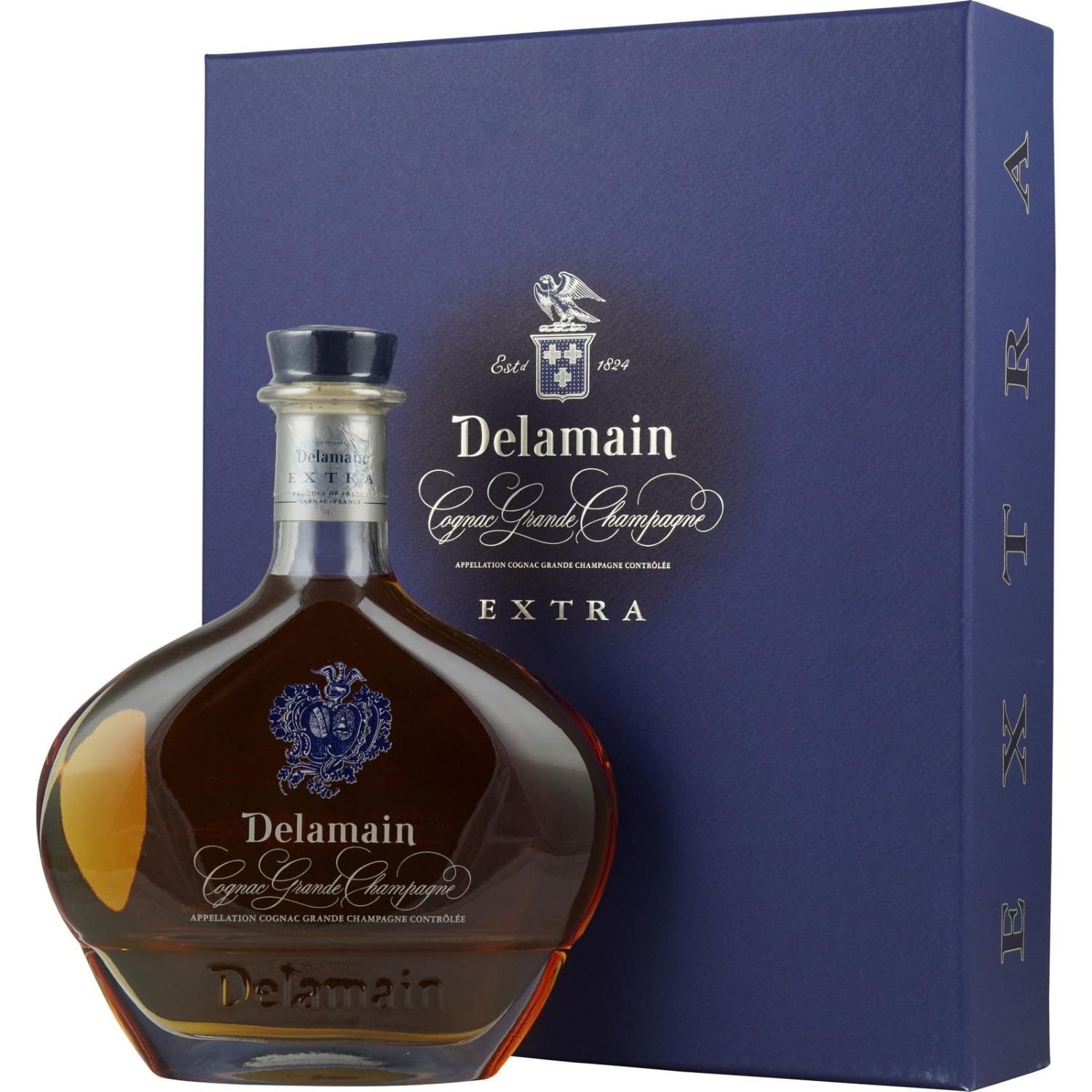 Коньяк Delamain Cognac Extra 40 yo Grande Champagne AOC, 40%, в подарунковій упаковці, 0,7 л - фото 1