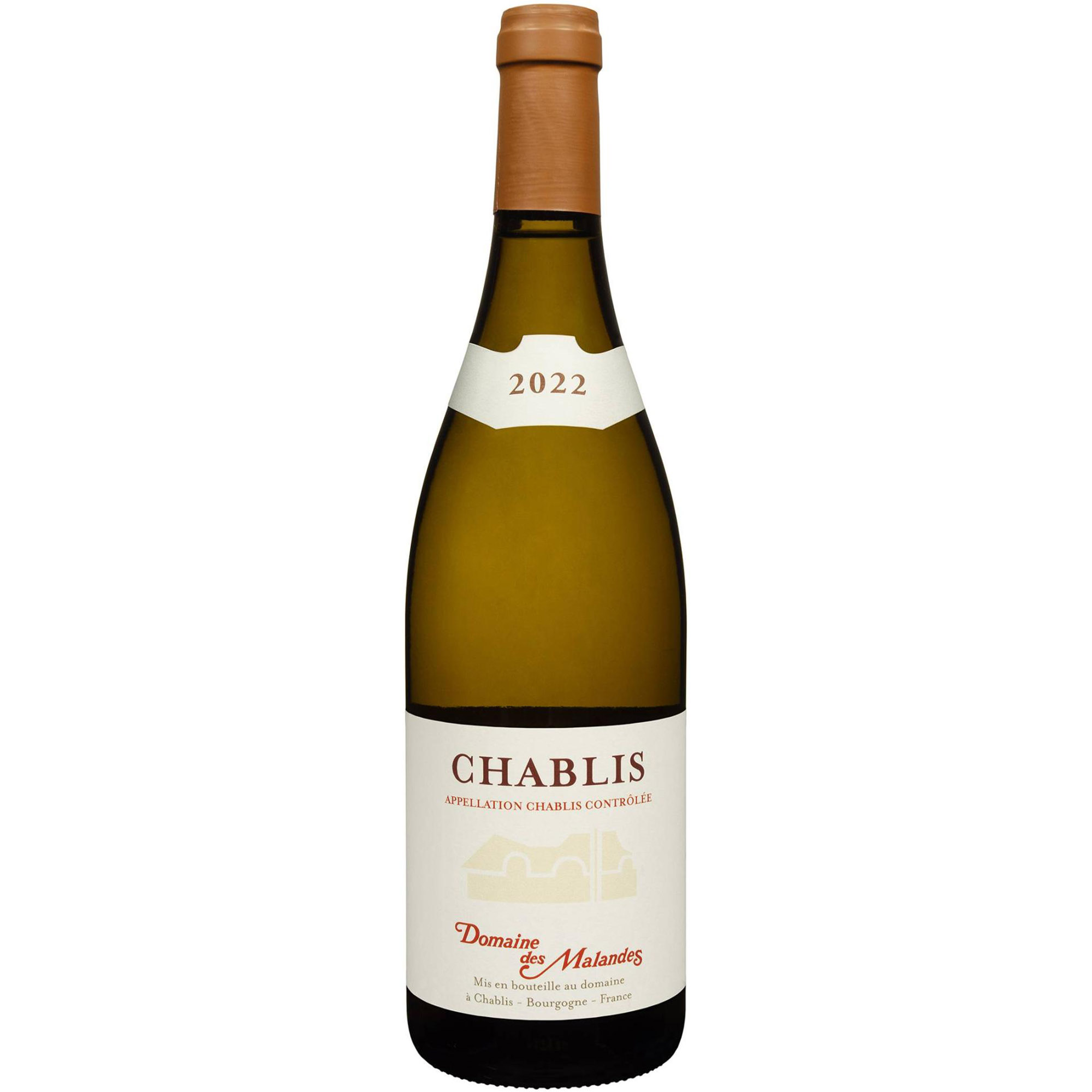 Вино Domaine des Malandes Chablis AOC 2022 біле сухе 0.75 л - фото 1