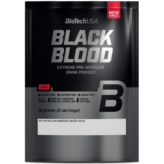 Передтренік BioTech Black Blood CAF+ Blue grape 15 г - фото 1