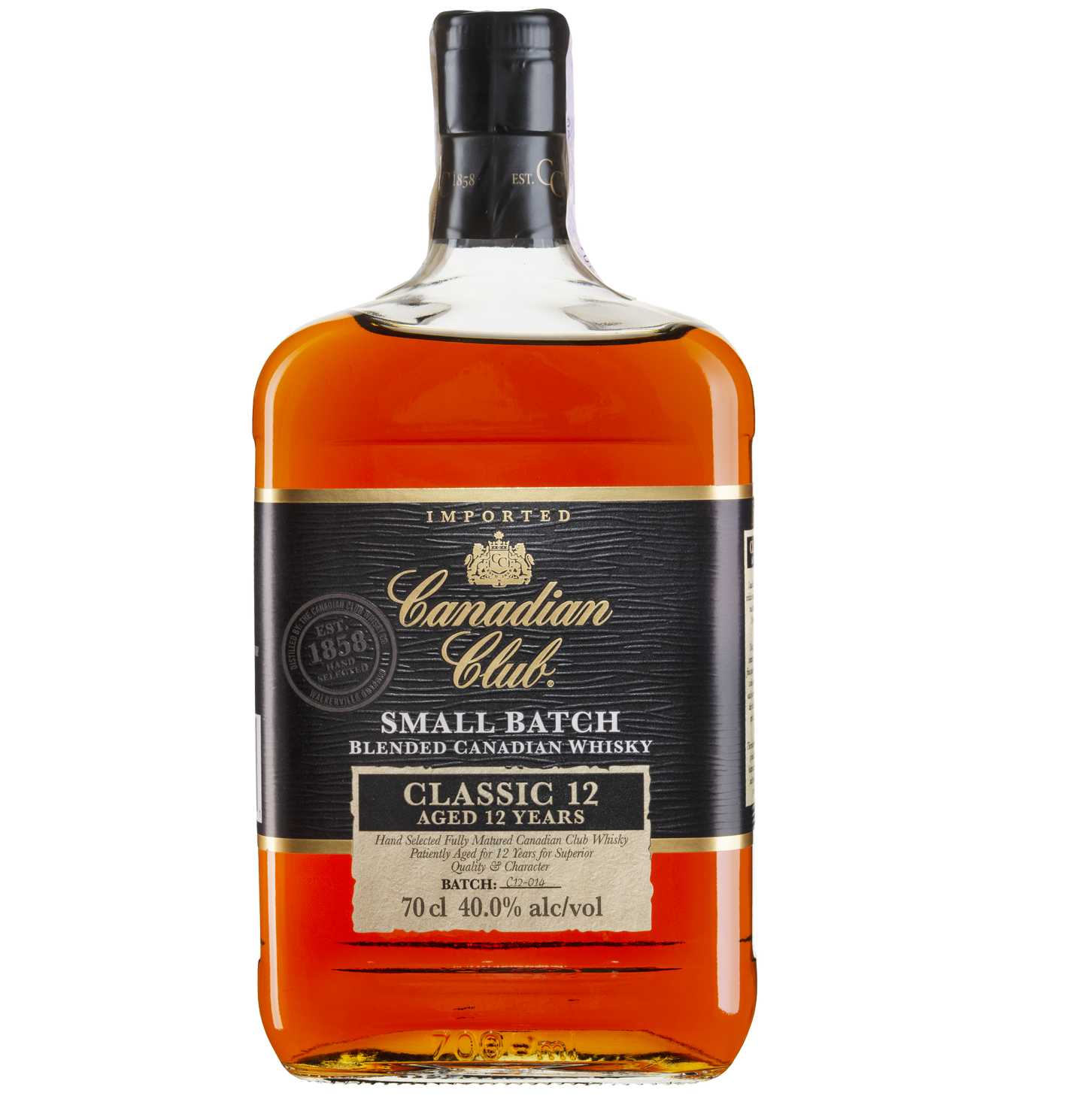 Виски Canadian Club Classic 12 yo Blended Canadian Whisky, 40%, 0,7 л - фото 1