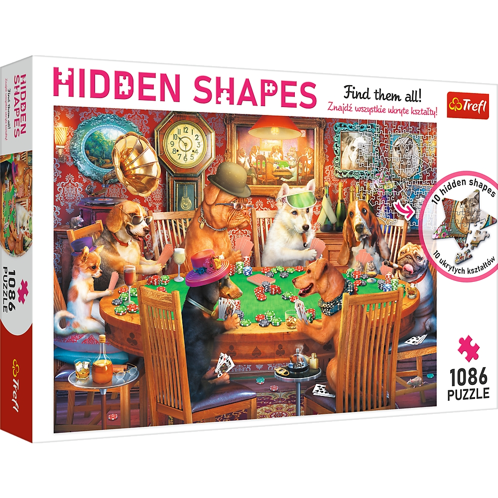 Пазли Trefl Hidden Shapes Приховані пазли Нічні ігри 1086 елементів - фото 1