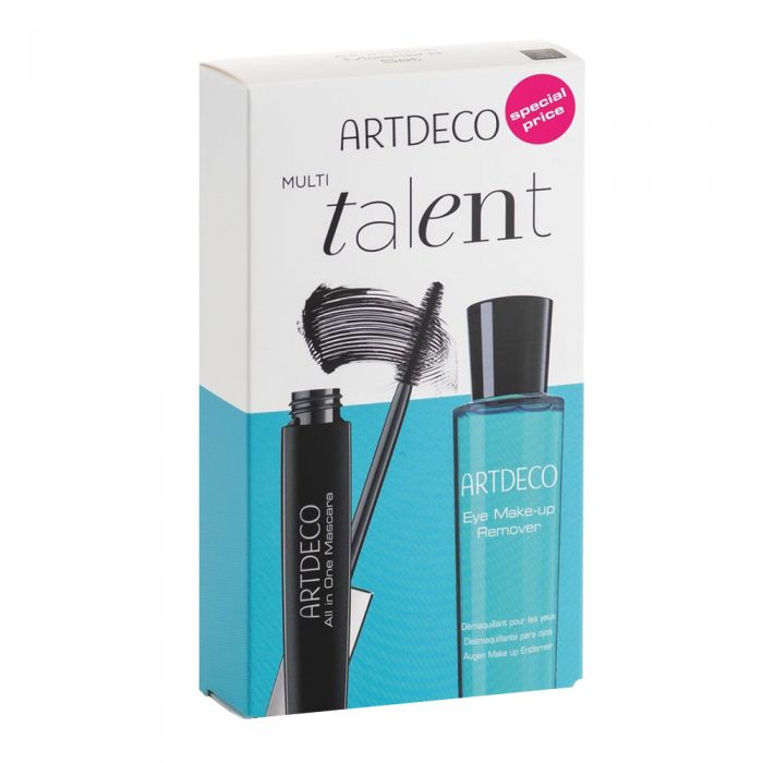 Набор: тушь для ресниц + средство для снятия макияжа Artdeco All-in-One&Skin Face, 10х125 мл (605337) - фото 1