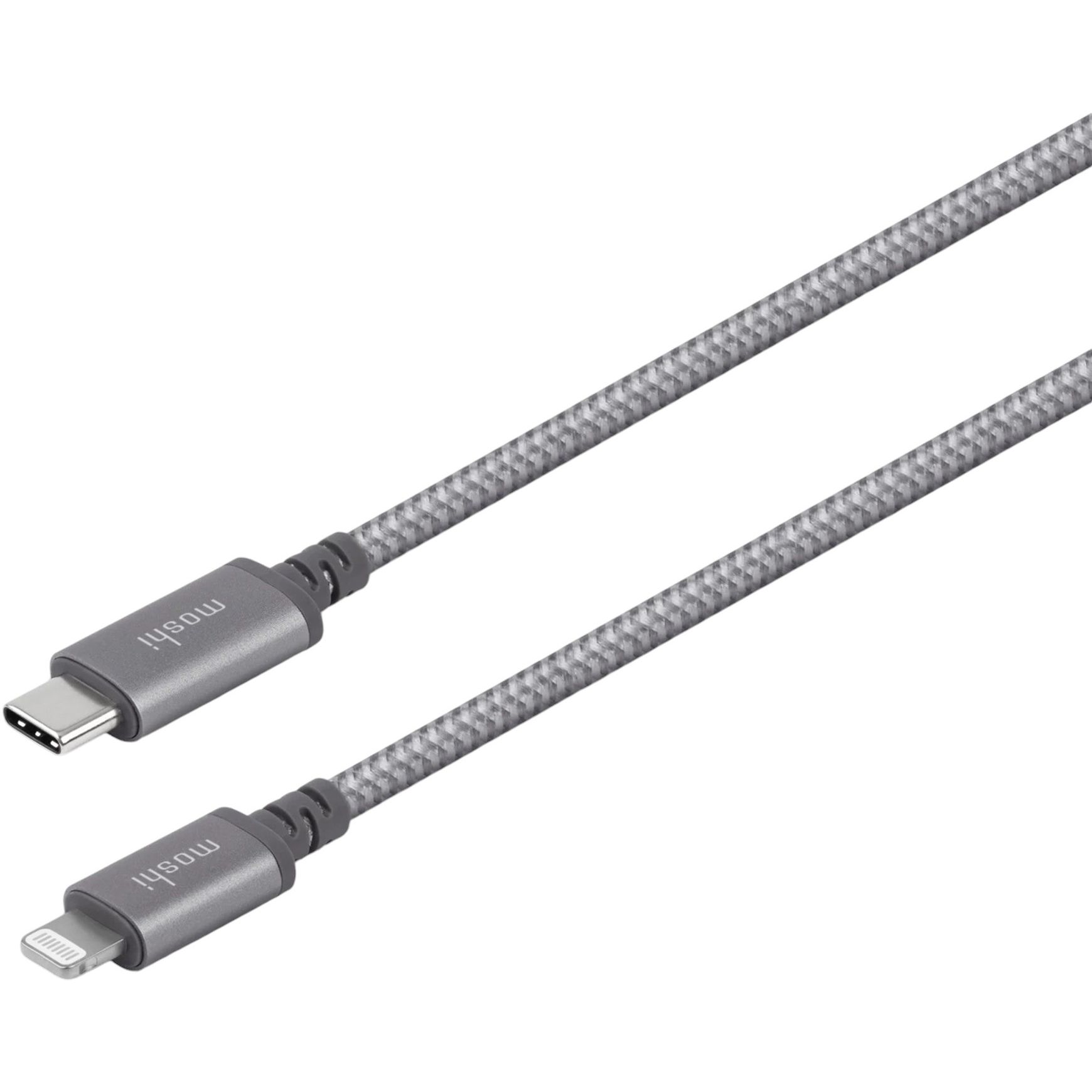 Кабель USB-C to Lightning Moshi Integra Cable Titanium Gray 1.2 м - фото 2