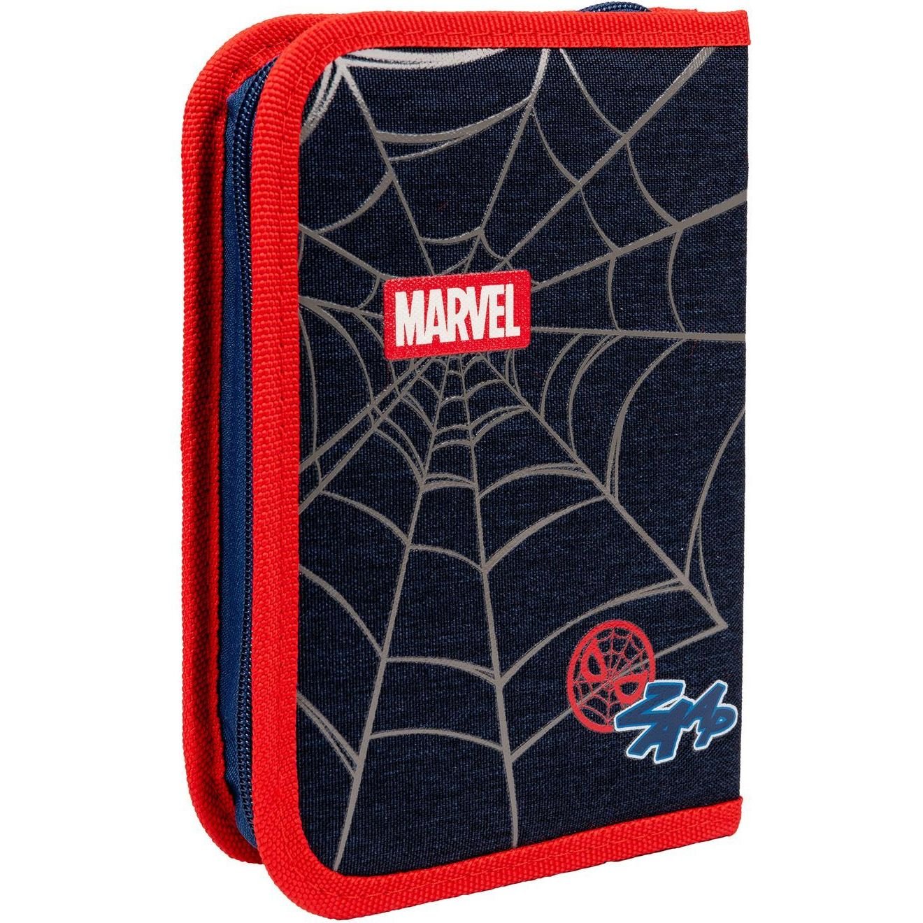 Пенал жесткий Yes HP-03 Marvel Spiderman, 13х21х3 см, черный с красным (533141) - фото 2