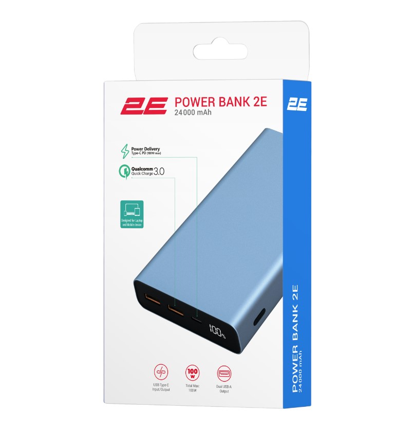 Повербанк 2E PB-2502 24000 mAh 100W PD QC - фото 5