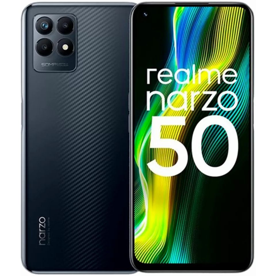 Смартфон Realme Narzo 50 4/128GB Speed Black (Global) - фото 1