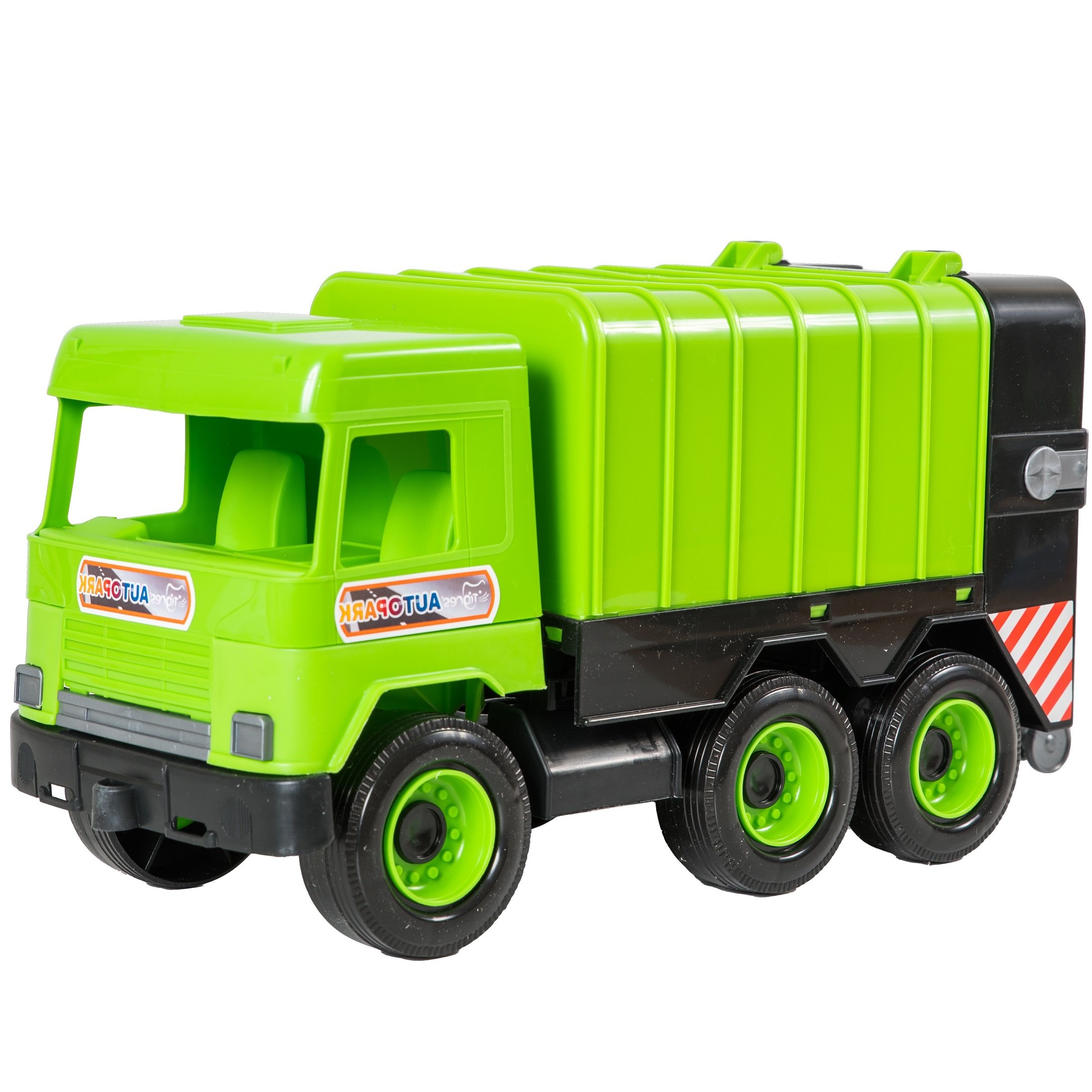 Машинка Tigres Middle Truck Мусоровоз зеленая (39484) - фото 1