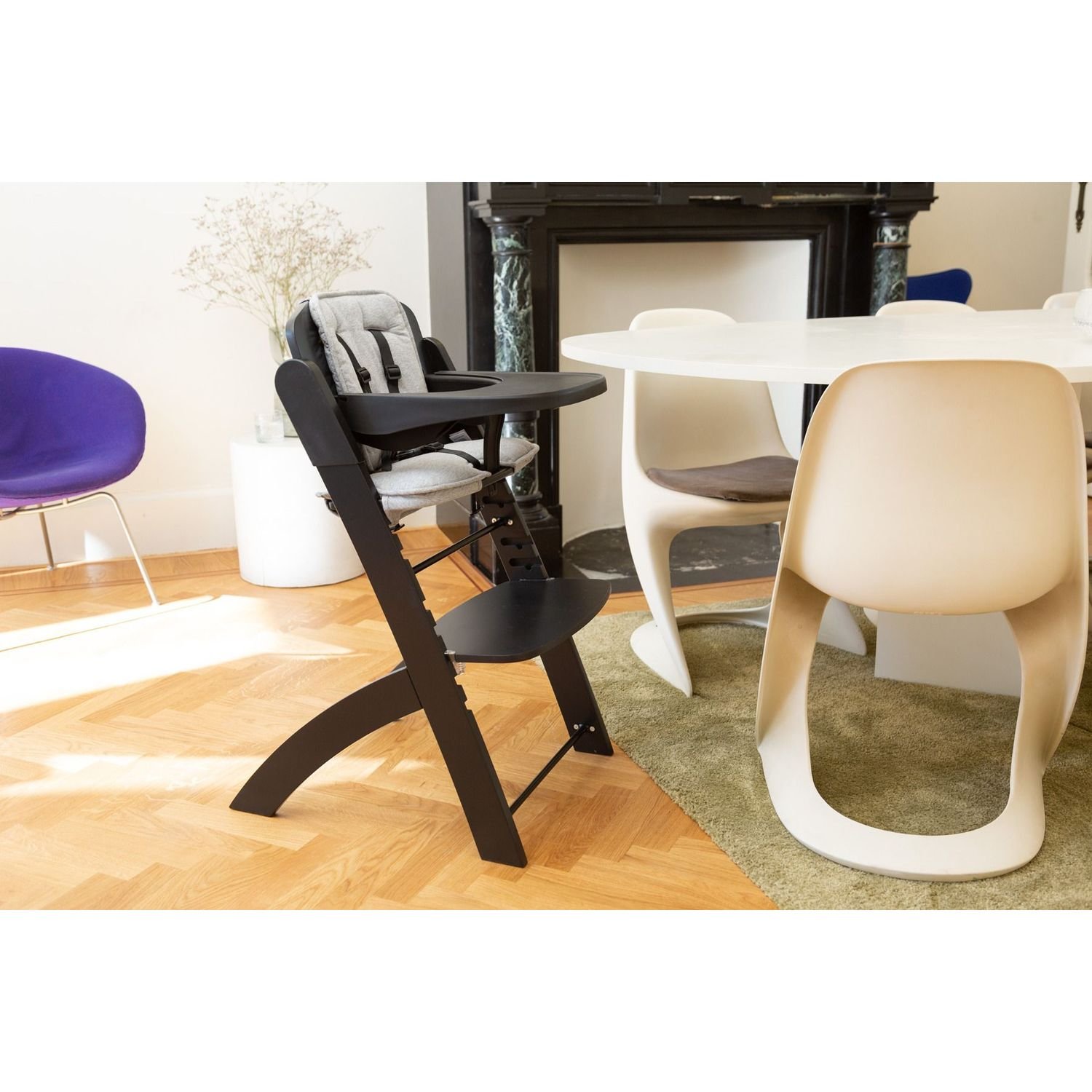 Подушка до стільця для годування Childhome Evosit High Chair, сіра (CCEVOSITJG) - фото 6