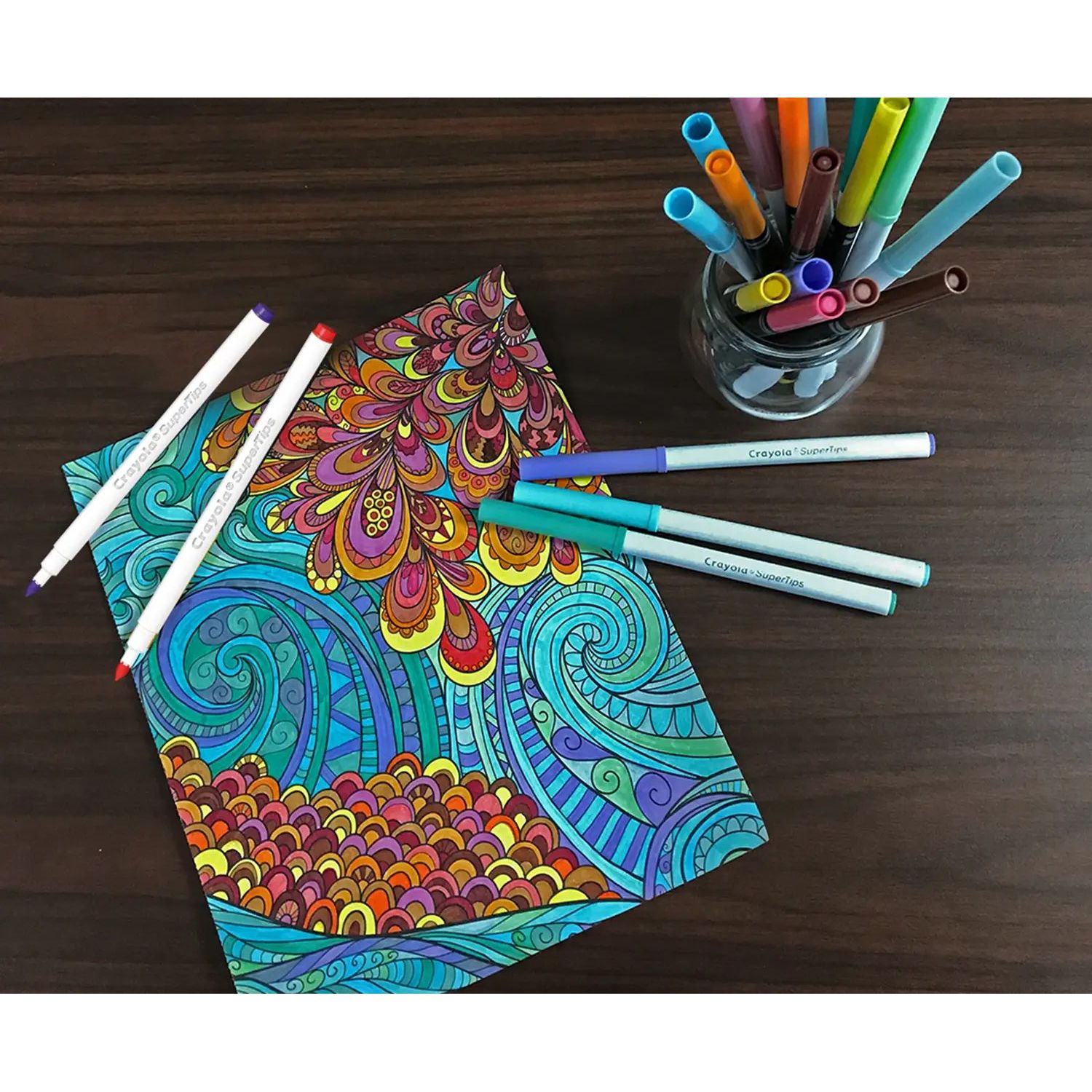 Набір фломастерів Crayola SuperTips washable пастельні кольори 12 шт. (58-7515) - фото 5