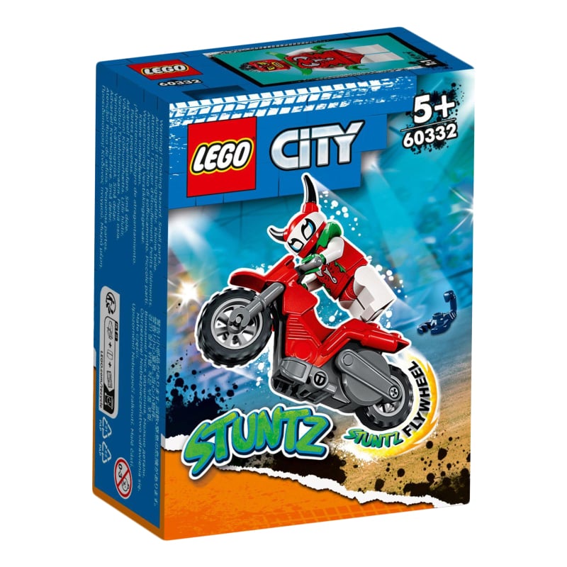 Конструктор LEGO City Безрассудный трюковой мотоцикл со скорпионом, 15 деталей (60332) - фото 2