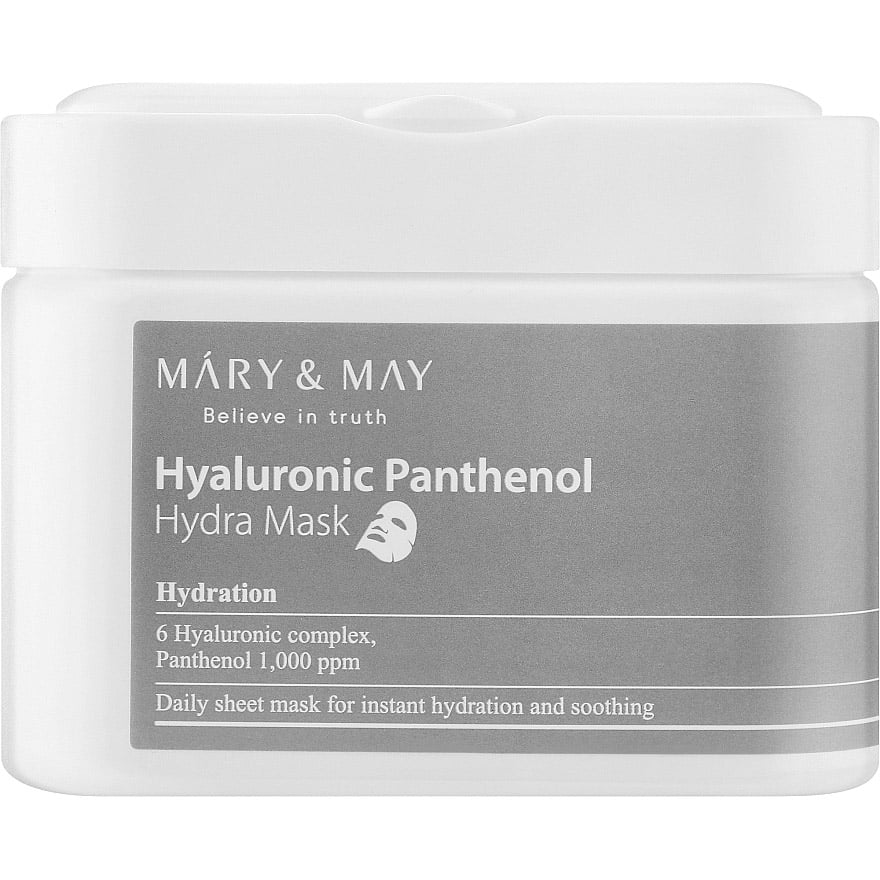 Набор масок для лица Mary & May Hyaluronic Panthenol Hydra Mask, с пантенолом, 30 шт. - фото 1