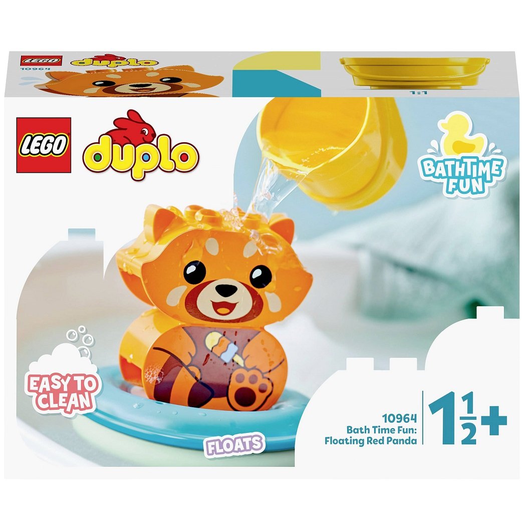 Конструктор LEGO DUPLO My First Пригоди у ванній кімнаті: Червона панда на плоту, 5 деталей (10964) - фото 1
