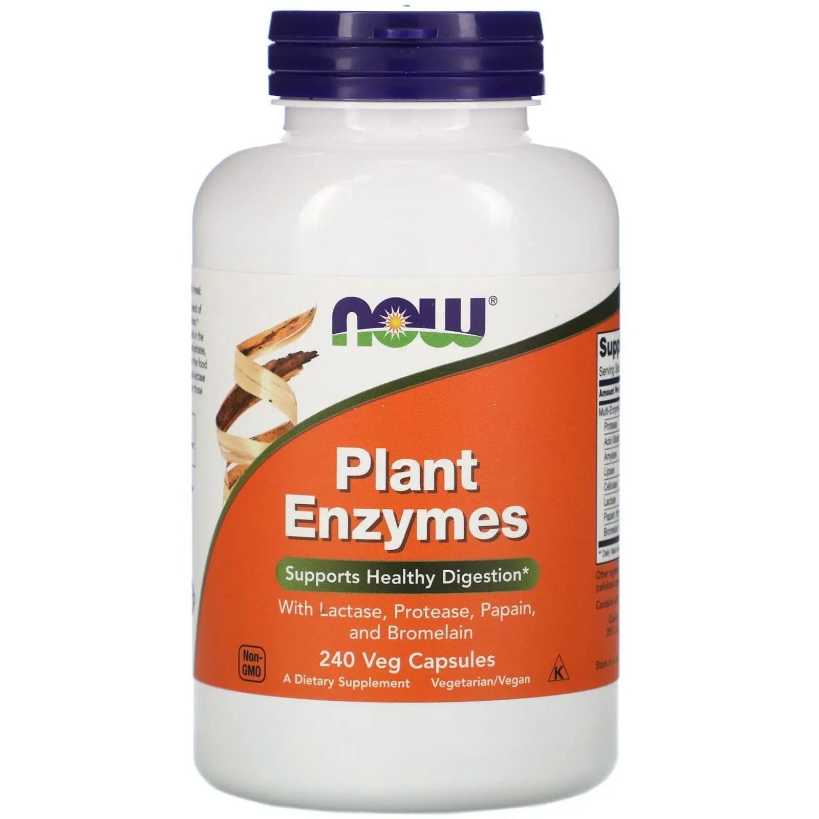 Энзимы Now Plant Enzymes 240 вегетарианских капсул - фото 1